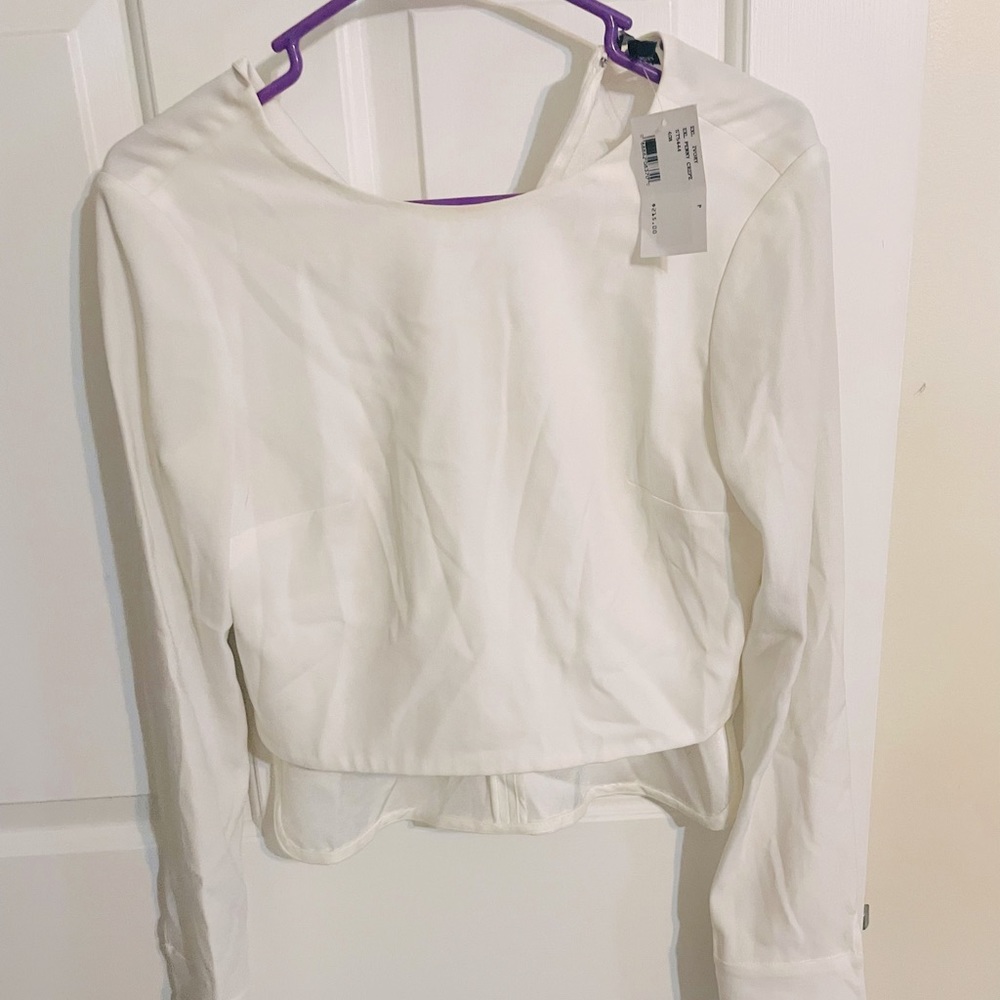 Long sleeve intermix top